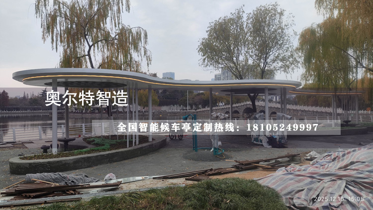 廊架添景惠民生 淮安公園繪就宜居新畫(huà)卷